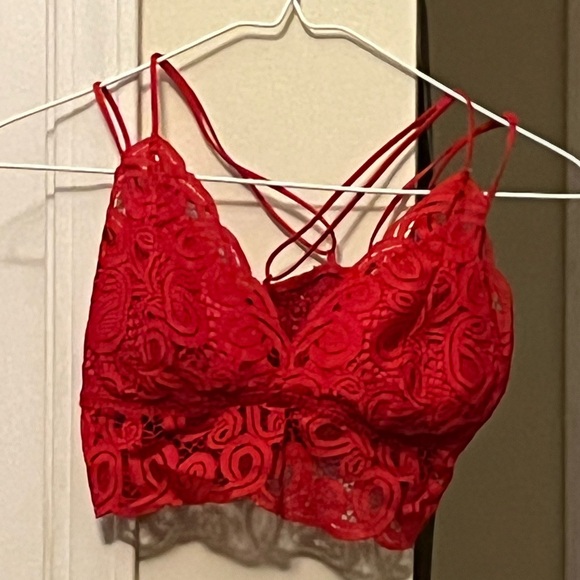 PINK Victoria's Secret Other - Victoria’s Secret PINK Red Lace Bralette